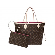 Louis Vuitton Monogram Canvas Neverfull Mm Pivoine