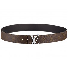 Louis Vuitton Monogram Canvas Louis Vuitton Initiales 40mm Reversible Black