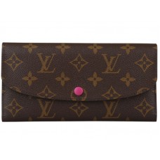 Louis Vuitton Emilie Wallet Monogram Canvas Rose m41943