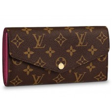 Louis Vuitton Sarah Wallet Monogram Canvas Fuchsia m62234