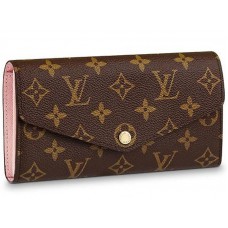 Louis Vuitton Sarah Wallet Monogram Canvas Rose Ballerine m62235