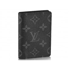 Louis Vuitton Monogram Eclipse Canvas Pocket Organizer m61696