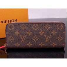 Louis Vuitton Monogram Canvas Clemence Wallet m60748