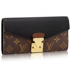 Louis Vuitton Monogram Canvas Pallas Wallet Black m58415