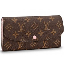 Louis Vuitton Monogram Canvas Emilie Wallet Rose Bellerine m61289