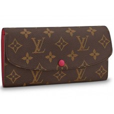 Louis Vuitton Monogram Canvas Emilie Wallet Fuchsia m60697