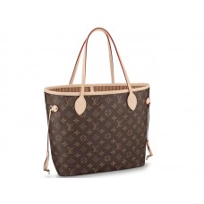 Louis Vuitton Neverfull Mm Monogram Canvas Beige m40995