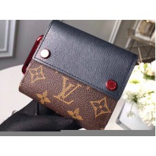 Louis Vuitton Monogram Canvas Compact Wallet Black m63041