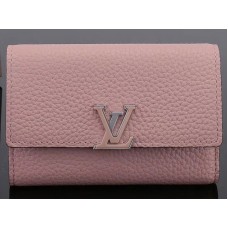 Louis Vuitton Taurillon Leather Capucines Compact Wallet Magnolia m62156