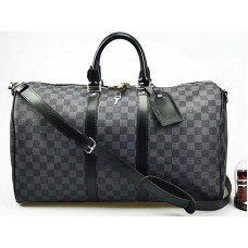 Louis Vuitton Damier Graphite Canvas Keepall Bandouliere 45 n41418