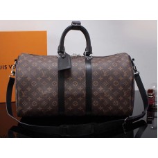 Louis Vuitton Monogram Macassar Canvas Keepall Bandouliere 45 m56711