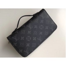 Louis Vuitton Monogram Eclipse Canvas Zippy Xl Wallet m61698