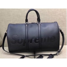 Louis Vuitton X Supreme Epi Leather Keepall Bandouliere 45 Black