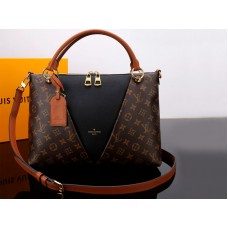 Louis Vuitton Monogram Canva V Tote Mm Black m43948