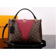 Louis Vuitton Monogram Canva V Tote Mm Bordeaux m43949