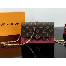 Louis Vuitton Monogram Canvas Flore Chain Wallet m67404