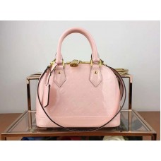 Louis Vuitton Monogram Vernis Alma Bb Rose Ballerine m91607