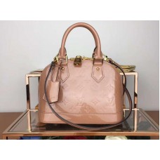 Louis Vuitton Monogram Vernis Alma Bb Velvet Pink m91607