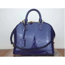 Louis Vuitton Monogram Vernis Alma Pm Blue m91611