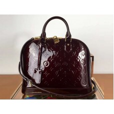 Louis Vuitton Monogram Vernis Alma Pm Burgundy m91611