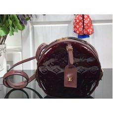 Louis Vuitton Monogram Vernis Boite Chapeau Souple Burgundy m53999