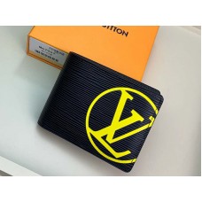 Louis Vuitton Epi Leather Multiple Wallet Black And Yellow m67907