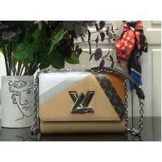 Louis Vuitton Epi Leather Twist Mm Beige Marron m53802