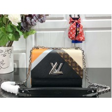 Louis Vuitton Epi Leather Twist Mm Noir Beige m53803