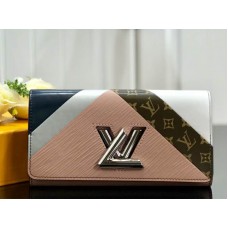 Louis Vuitton Epi Leather Twist Wallet Blanc Rose m60996