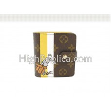 Louis Vuitton Monogram Groom Compact Zipped Wallet Yellow