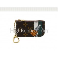 Louis Vuitton Monogram Groom Pochette Cles Green