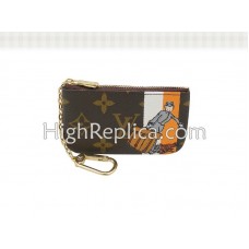 Louis Vuitton Monogram Groom Pochette Cles Orange