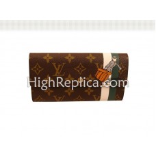 Louis Vuitton Monogram Groom Wallet With Zip Pocket Green