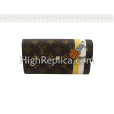 Louis Vuitton Monogram Groom Wallet With Zip Pocket Yellow