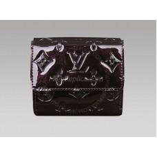 Louis Vuitton Monogram Vernis Snapped Billfold & Coin Purse Amarante